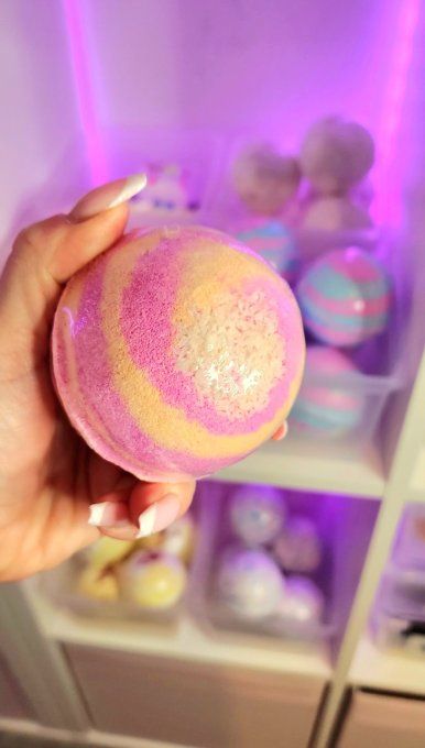 Bombe de bain XXL pétillante Margarita Mangue VEGAN