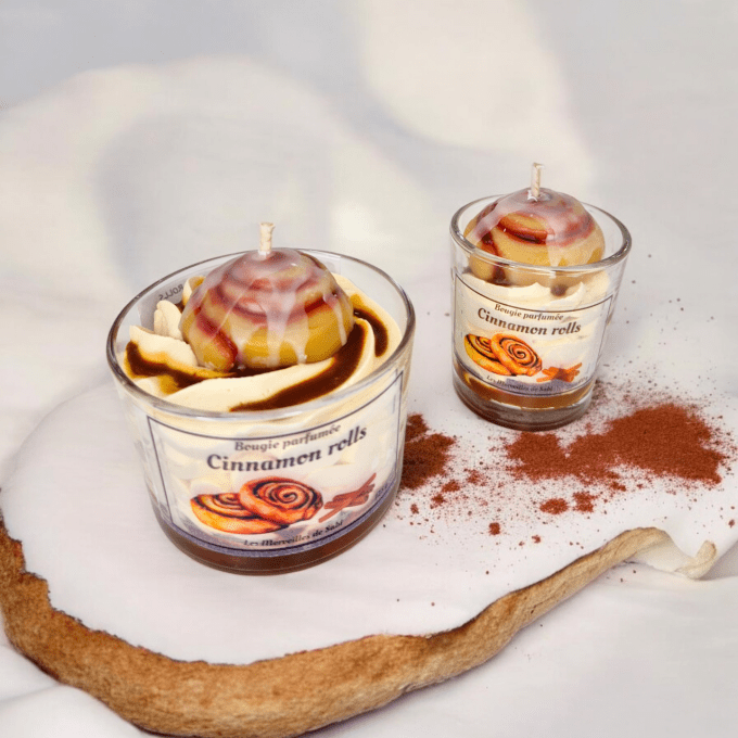 Bougie parfumée senteur CINNAMON ROLLS