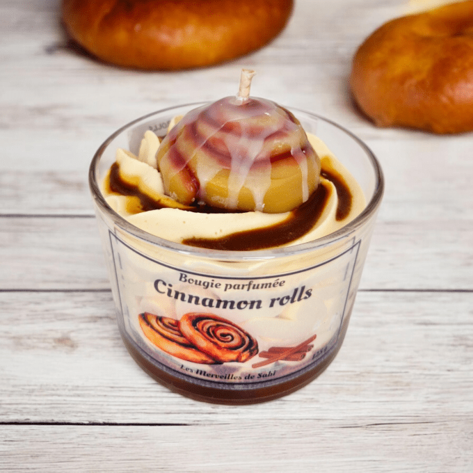 Bougie parfumée senteur CINNAMON ROLLS